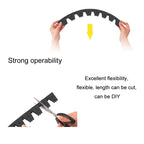 8pcs /Set Car Bumper Serrated Anti-collision Plate Decoration