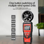 HABOTEST Handheld High-Precision Digital Anemometer With USB, HT625B