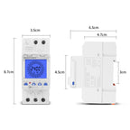 SINOTIMER  TM929AKL 85-265V 16A 24hrs Digital Analogue Din Module Time Switch With Backlight, 16A