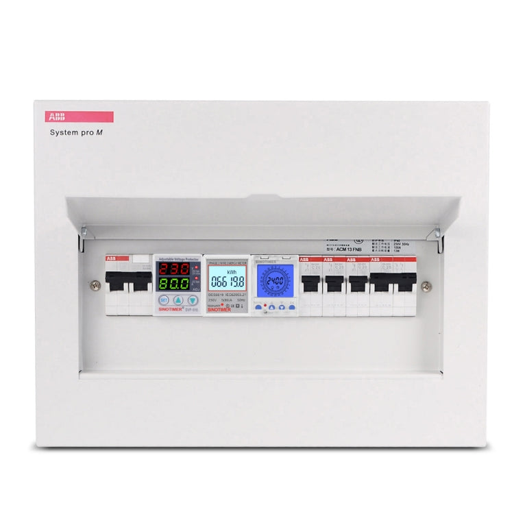 SINOTIMER  TM929AKL 85-265V 16A 24hrs Digital Analogue Din Module Time Switch With Backlight, 16A