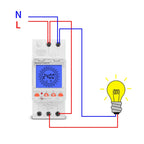 SINOTIMER  TM929BKL 85-265V 30A 24hrs Digital Analogue Din Module Time Switch With Backlight, 30A