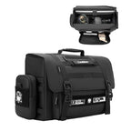 Cwatcun D115 Shoulder Crossbody Waterproof Leather Film DSLR Camera Bag, Black Small, Black Medium, Black Large