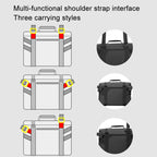 Cwatcun D115 Shoulder Crossbody Waterproof Leather Film DSLR Camera Bag, Black Small, Black Medium, Black Large