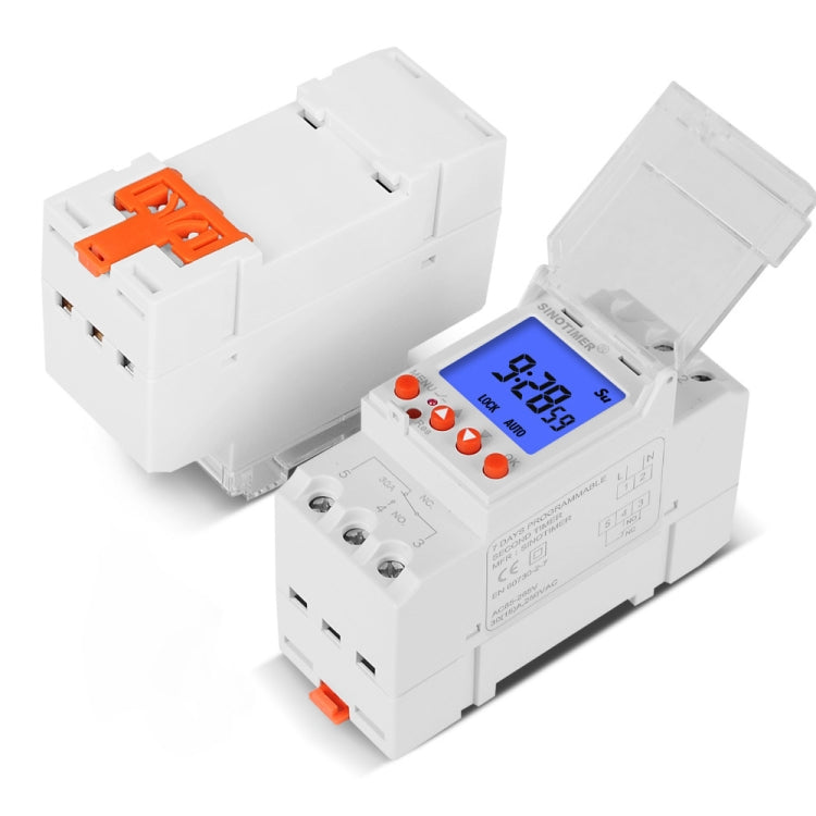 SINOTIMER TM928SBKL 85-265V 30A  1 Second to 168 Hours Programmable Electronic Time Switch, 30A
