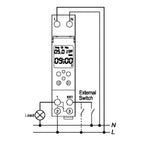 SINOTIMER TM610-2 220V 18mm Width Weekly Programmable Digital Timer Switch, TM610-2