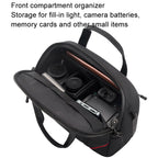 Cwatcun D109 Portable Casual Waterproof Multi-Function Camera Storage Photography Bag, Small Black, Medium Black, Large Black