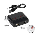 One To Four 3.7V Lithium Battery Aircraft USB Charger, One To Four