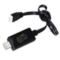 11.1V 2A 3S Lithium Battery USB Charger With Light, 4 Pin Plug