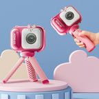 2.4 Inch IPS Screen 48MP Dual Lens Kids Digital Camera Mini Video Camera, Without TF Card Pink Bunny, Without TF Card Blue Fox, With 32G TF Card Pink Bunny, With 32G TF Card Blue Fox, With 64G TF Card Pink Bunny, With 64G TF Card Blue Fox