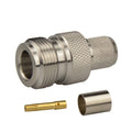 N Female Jack Crimp Connector For LMR400 / Belden 9913 / RG8 Cable, N Female