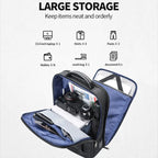 Bopai 61-51011 Large-Capacity Waterproof Business Laptop Backpack With USB+Type-C Port, 61-51011