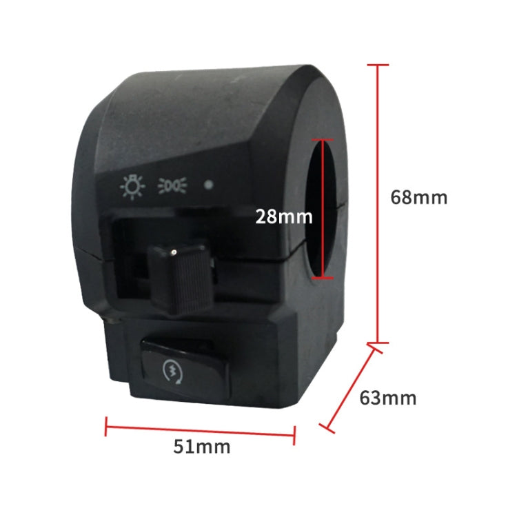 For Yamaha YBR125 Motorcycle Modification Left and Right Handlebar Switch Assembly, For Yamaha YBR125