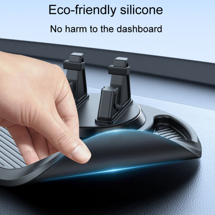Car Dashboard Navigation Phone Holder Multifunctional Non-Slip Storage Bracket