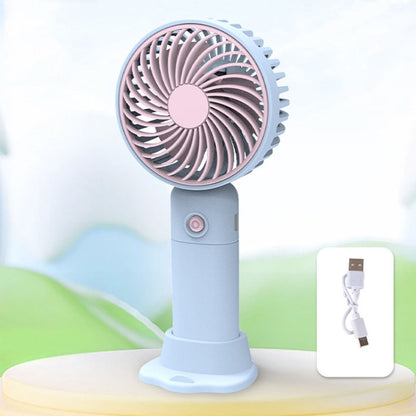 Desktop USB Charging Small Fan Portable Cell Phone Holder Handheld Fan