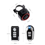 Bicycle Smart Taillight Anti-theft Alarm Brake Warning Light, WL03C Remote Control, WL03C Set + Silicone Remote Control, WL09C Remote Control