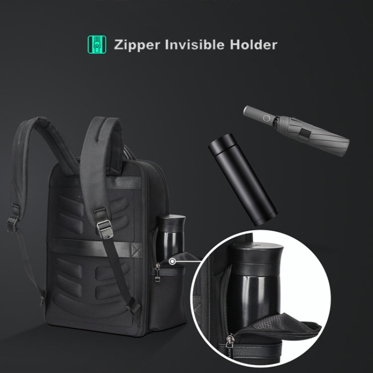 Bopai 61-120511 arge-capacity Travel Business Laptop Backpack With USB+Type-C Port, 61-120511