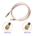 SMB Female To SMB Female RG316 Coaxial Cable Jumper, 10cm, 15cm, 20cm, 30cm