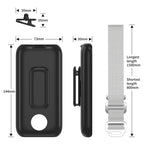 For Apple Vision Pro Battery PC Case Holder With Belt Clip And Shoulder Strap VR Headset Accessory, Black, White, Red, Blue, Mint Green