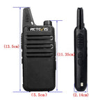 RETEVIS RT22 Hotel Mini Charging Two-Way Wireless Intercom Walkie Talkie