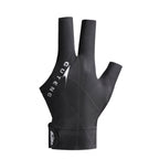 GUTENG Three Finger Thin Breathable Wear-Resistant Non-Slip Snooker Billiard Gloves, Left Hand Half Finger (Printed Red), Left Hand Half Finger (Printed Black), Left Hand Half Finger (Printed Blue), Left Hand Full Finger (Gray)                         ...