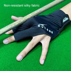 GUTENG Three Finger Thin Breathable Wear-Resistant Non-Slip Snooker Billiard Gloves, Left Hand Half Finger (Printed Red), Left Hand Half Finger (Printed Black), Left Hand Half Finger (Printed Blue), Left Hand Full Finger (Gray)                         ...