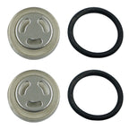 2pairs Motorcycle Electric Vnehicle Disc Brake Upper Pump Oil Mirror, 12mm