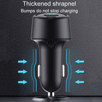 65W Dual Port A+C High Power Car Fast Charger Auto Cigarette Lighter, S-31