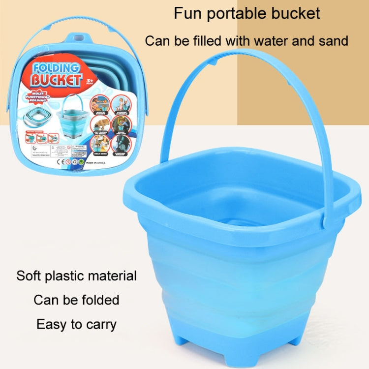 16pcs /Set Children Folding Bucket Beach Toys Play House Water Play Sand Dredging Tools