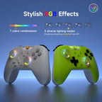 EasySMX X05 Wireless Gamepad Hall RGB Effect Controller For PC / Phone / Switch / Steam Deck, Green, White