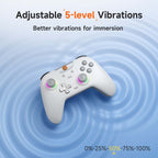 EasySMX X05 Wireless Gamepad Hall RGB Effect Controller For PC / Phone / Switch / Steam Deck, Green, White