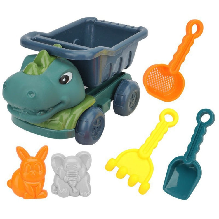 Children Dinosaur Engineering Car Shovel Beach Toys Set Baby Outdoor Water Dredging Tool, 8295-67 (Dark Green), 8295-67 (Light Green), 8295-67A (Dark Green), 8295-67A (Light Green), 8295-67B (Dark Green), 8295-67B (Light Green)