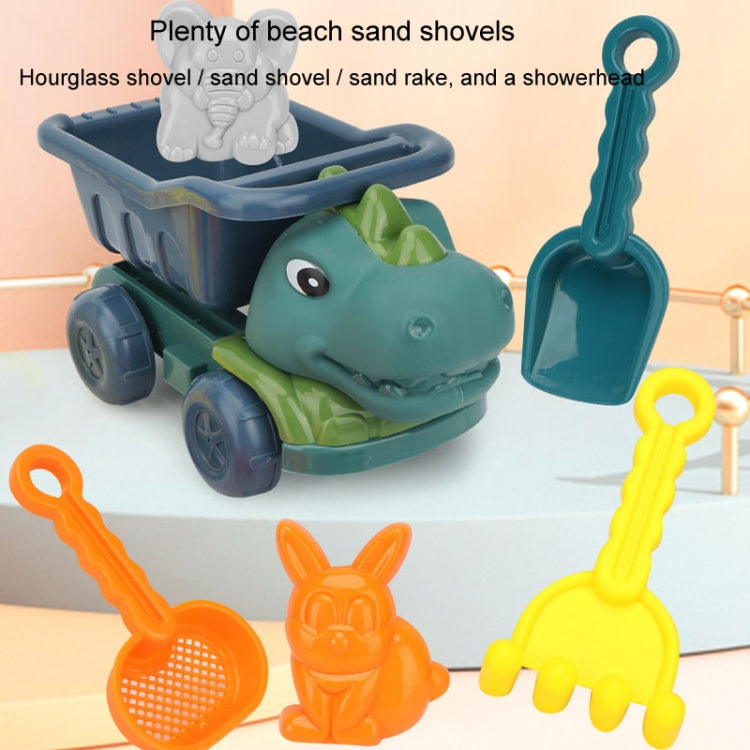 Children Dinosaur Engineering Car Shovel Beach Toys Set Baby Outdoor Water Dredging Tool, 8295-67 (Dark Green), 8295-67 (Light Green), 8295-67A (Dark Green), 8295-67A (Light Green), 8295-67B (Dark Green), 8295-67B (Light Green)