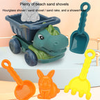 Children Dinosaur Engineering Car Shovel Beach Toys Set Baby Outdoor Water Dredging Tool, 8295-67 (Dark Green), 8295-67 (Light Green), 8295-67A (Dark Green), 8295-67A (Light Green), 8295-67B (Dark Green), 8295-67B (Light Green)