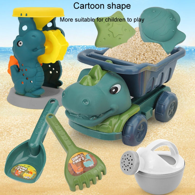 Children Dinosaur Engineering Car Shovel Beach Toys Set Baby Outdoor Water Dredging Tool, 8295-67 (Dark Green), 8295-67 (Light Green), 8295-67A (Dark Green), 8295-67A (Light Green), 8295-67B (Dark Green), 8295-67B (Light Green)