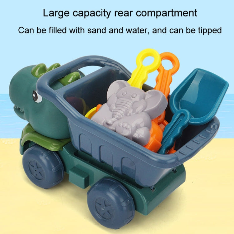 Children Dinosaur Engineering Car Shovel Beach Toys Set Baby Outdoor Water Dredging Tool, 8295-67 (Dark Green), 8295-67 (Light Green), 8295-67A (Dark Green), 8295-67A (Light Green), 8295-67B (Dark Green), 8295-67B (Light Green)