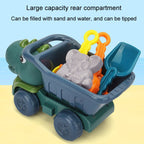 Children Dinosaur Engineering Car Shovel Beach Toys Set Baby Outdoor Water Dredging Tool, 8295-67 (Dark Green), 8295-67 (Light Green), 8295-67A (Dark Green), 8295-67A (Light Green), 8295-67B (Dark Green), 8295-67B (Light Green)