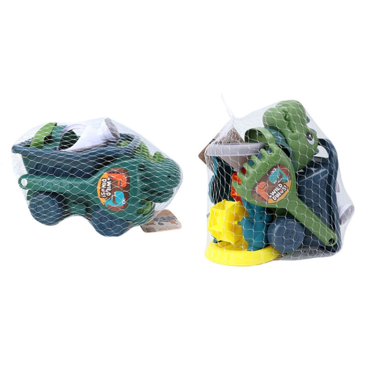 Children Dinosaur Engineering Car Shovel Beach Toys Set Baby Outdoor Water Dredging Tool, 8295-67 (Dark Green), 8295-67 (Light Green), 8295-67A (Dark Green), 8295-67A (Light Green), 8295-67B (Dark Green), 8295-67B (Light Green)