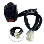 For QJ Storm Taizi 150 Motorcycle Left And Right Handlebar Switch Assembly, Black, Silver