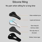 ESLNF Mountain Bike Saddle Cover Cycling Shock Absorbing Saddle Gear, Round Logo, Honeycomb