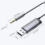 AUX Car Bluetooth Receiver Adapter 3.5mm Cell Phone Computer Connector With TF Card Slot