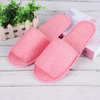 Disposable Linen Slippers Guesthouse Hotel Beauty Salon Home Anti-slip Slippers, Red (Half Wrapped), Blue (Half Wrapped), Gray (Half Wrapped), Red (All Wrapped), Blue (All Wrapped), Gray (All Wrapped)