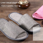 Disposable Linen Slippers Guesthouse Hotel Beauty Salon Home Anti-slip Slippers, Red (Half Wrapped), Blue (Half Wrapped), Gray (Half Wrapped), Red (All Wrapped), Blue (All Wrapped), Gray (All Wrapped)