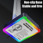 Z3 Cracked With 3USB Expansion Port Headphone Stand RGB Ambient Light Headphone Display Holder
