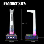 Z3 Cracked With 3USB Expansion Port Headphone Stand RGB Ambient Light Headphone Display Holder