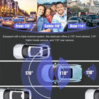 3 Lens HD 1080P Infrared Night Vision WIFI Mobile Phone Playback Driving Recorder