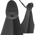 Magnetic Golf Towel Microfiber Waffle Pattern Golf Cleaning Towel, Black, Gray, White