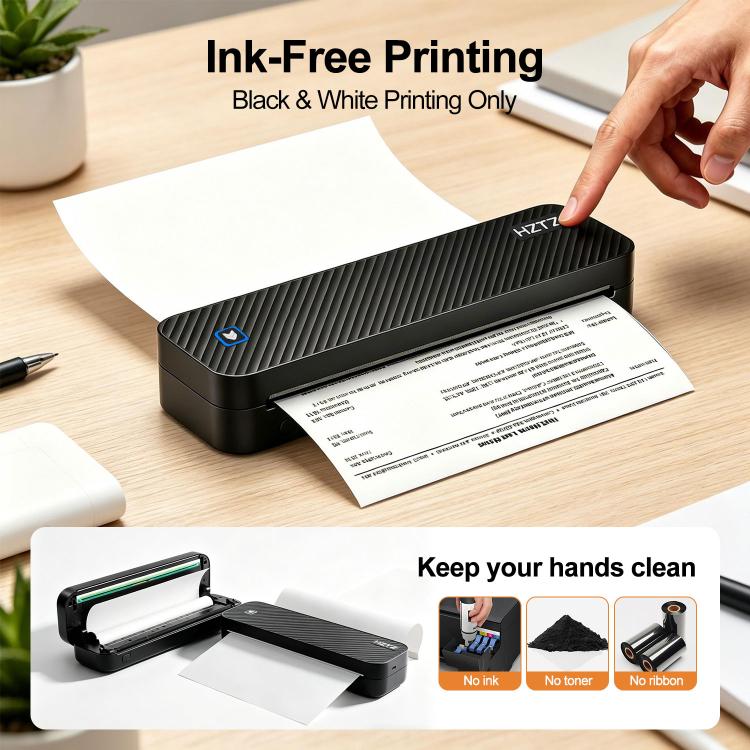 203DPI A4 Home Portable Wireless WiFi Bluetooth Thermal Printer
