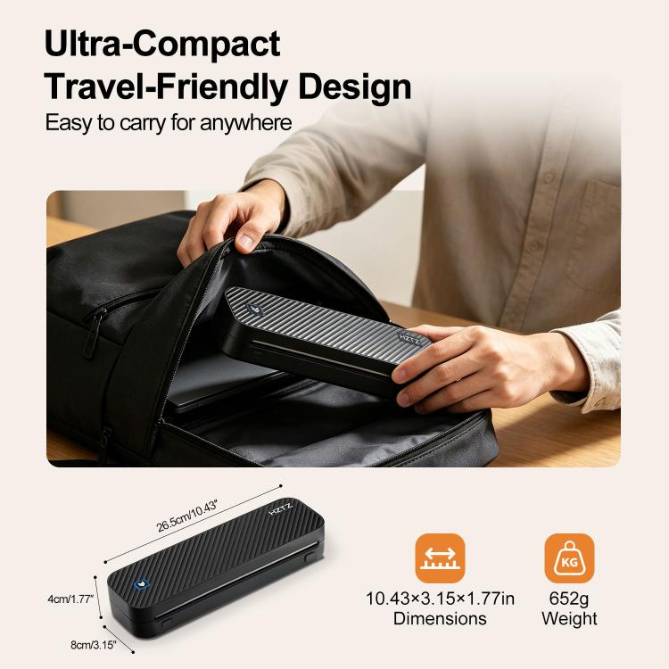 203DPI A4 Home Portable Wireless WiFi Bluetooth Thermal Printer