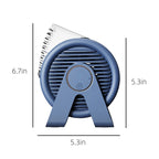 F7 Snail-shaped Desktop Mini Portable Bladeless Air Circulation Fan, F7 (White), F7 (Blue)