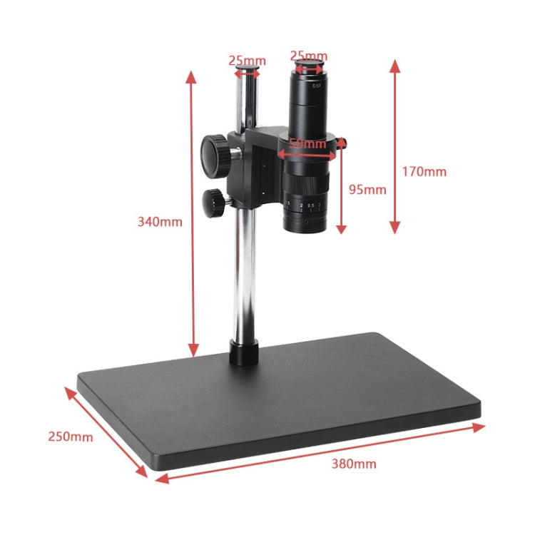 Industrial Camera Monocular Stand Microscope Lifting Stand Maintenance Table, 60cm Heightened Stand, Complete Set Stand